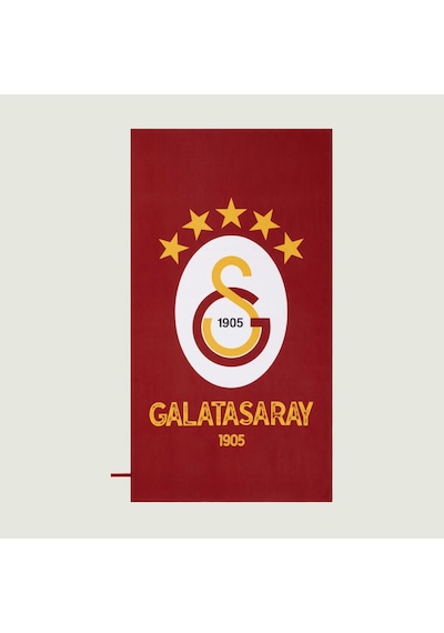 Taç Lisanslı Galatasaray Aslan Microfiber Plaj Havlusu 000000001500225445 Çok Renkli
