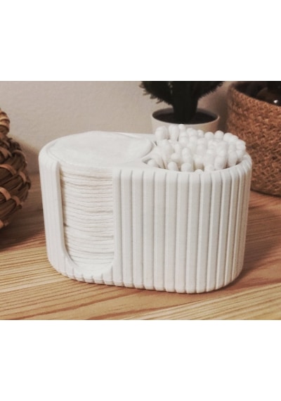 3d Baskı Pamuk Ve Kulak Çubuğu Organizer Banyo Düzenleyici Çok Renkli