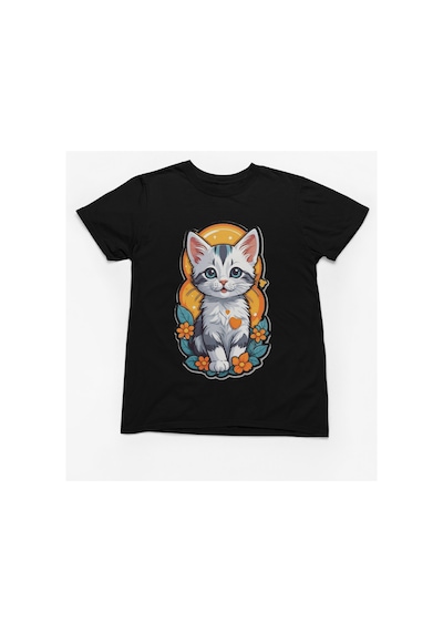 Magors Stıl-x Sevimli Kedi Baskılı Bisiklet Yaka %100 Pamuklu Kız Çocuk Tshırt Beyaz, Sarı,kırmızı,turuncu Siyah Magors Stıl-x Sevimli Kedi Baskılı Bisiklet Yaka %100 Pamuklu Kız Çocuk Tshırt Beyaz, Sarı,kırmızı,turuncu Siyah
