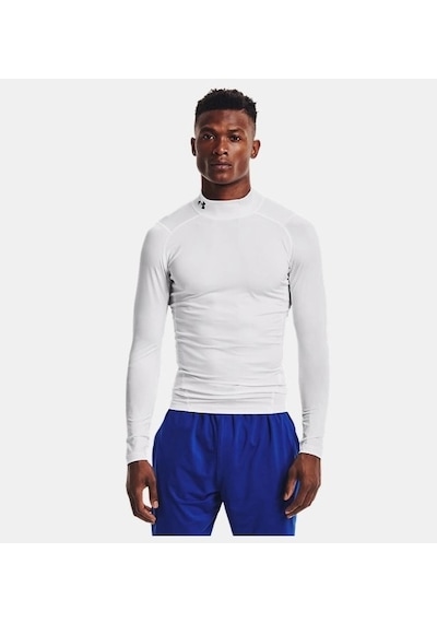 Under Armour Ua Heatgear Armour Compression Mock Erkek Uzun Kollu T-shirt 1369606-100 Beyaz