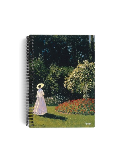 Claude Monet/woman İn The Garden, 1867 Spiralli Defter 10 A5 Çizgisiz 100 Sayfa Sanat
