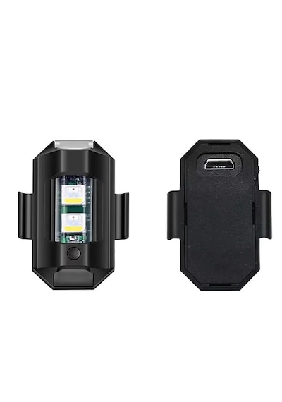 Usb Şarjlı 7 Modlu Drone Kask Stop İkaz Işığı