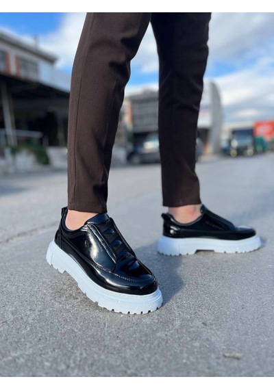 Vexor Kb-703 Kuback Siyah Rugan Lastikli Günlük Erkek Ayakkabı