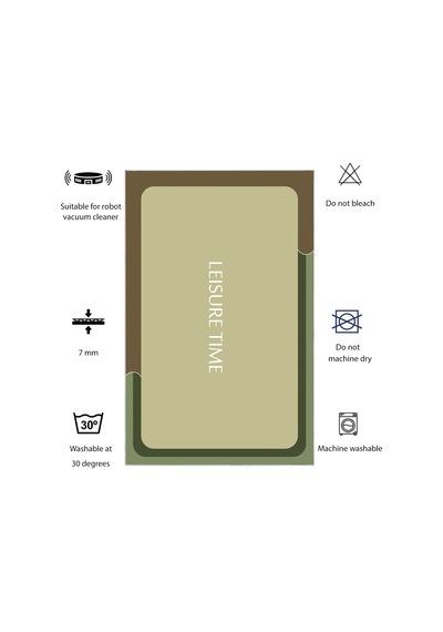 Dijital Kaymaz Yıkanabilir Banyo Mutfak Salon Paspas Halısı Trend Modern Al4002 Renkli