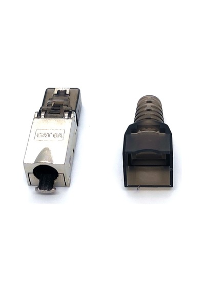 Cat6a Stp Sonlandırma Yuvası, Siyah Renk&lt Br&gt Cat6a Stp Field Termination Plug With Black Colour-20290