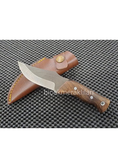 Küçük Av Kamp Bıçağı Toplam Uzunluk 17 CM Kahverengi