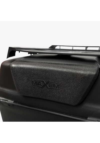 Motosiklet Arka Çanta 45 Litre Sırt Dayama Ve Üst Tabla Full Set Black Edition Siyah
