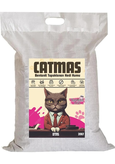 Maskotpet Catmas Parfümlü Bentonit Kedi Kumu 20 L