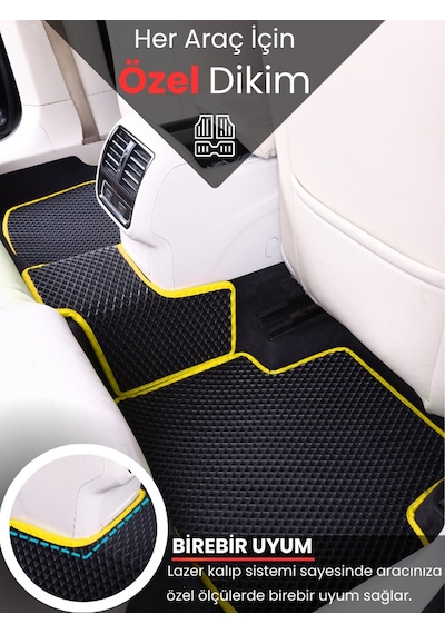 Volkswagen Tiguan 2007-2015 Uyumlu Eva Paspas Tam Set Oto Paspas,araca Özel,tam Koruma 386