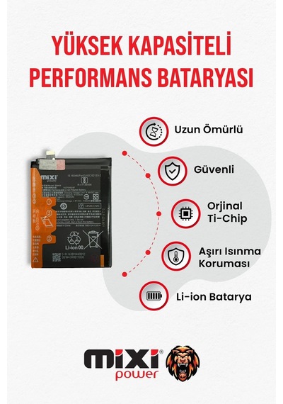 Xiaomi Mi 10t / Mi 10t Pro Uyumlu Tam Kapasite Batarya