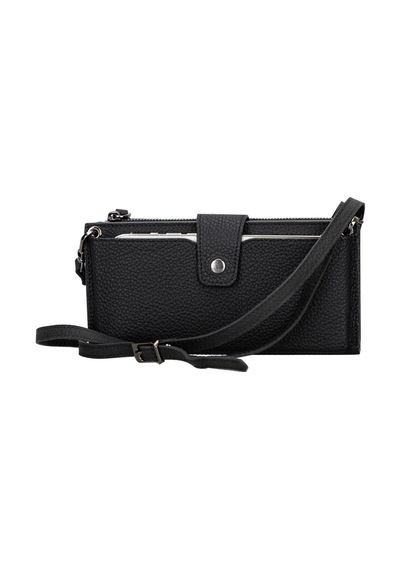 Lozan Strap 6.5 İnch Uyumlu Deri Kartlıklı Kılıf Erc1 Siyah