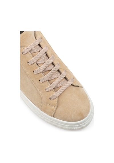 Deery Hakiki Süet Bej Sneaker Kadın Ayakkabı Bej