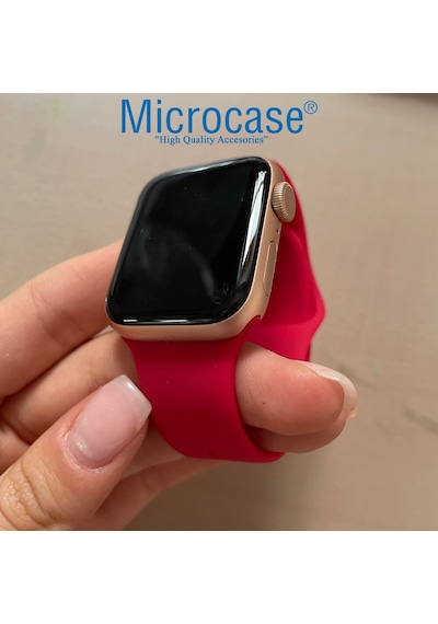 Microcase Apple Uyumlu  Watch SE 2022 40 MM Silikon Kordon Kayış - KY46-1