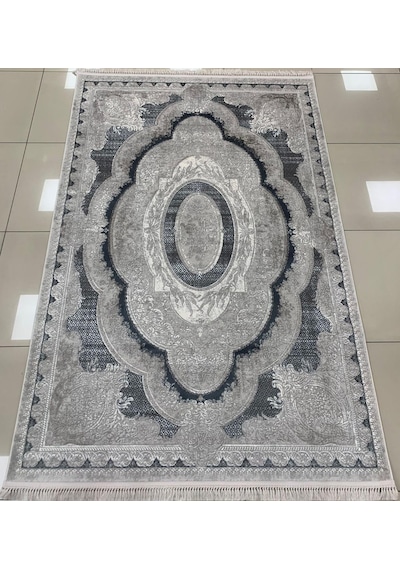 Merinos Halı Rodin Serisi 19774 036 Akrilik Halı Salon Oturma Odası Halısı Gri