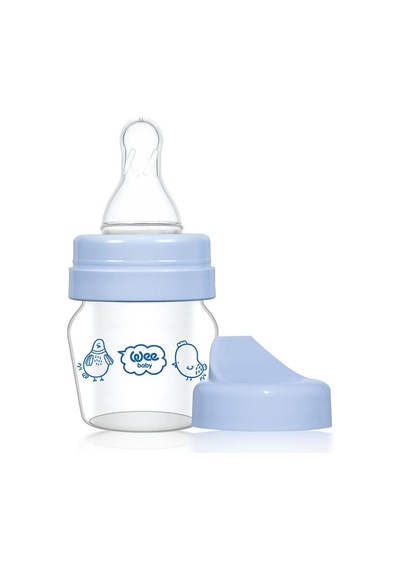 792 Wee Baby Mini Cam Alıştırma Bardağı Seti Mavi 30ml 4 Adet Çok Renkli