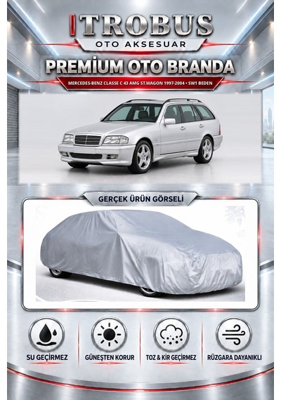 Mercedes Classe C 43 Amg St.wagon C63 Amg 1997-2004 Uyumlu Premium Araba Brandası Oto Branda Sw1 Beden