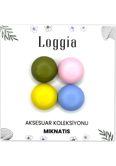 Loggia Eşarp Ve Şal Mıknatısı Soft Sarı Renk - Başörtü Tutucu Kadın Tesettür Aksesuar Mıknatıs Sarı