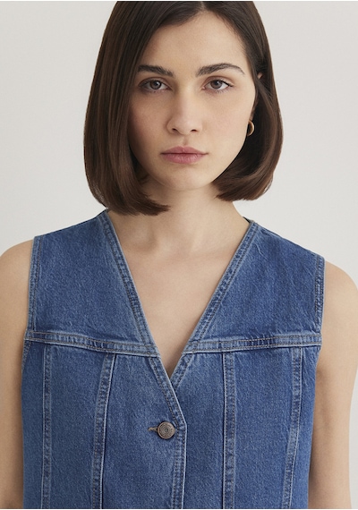 Mavi - Merlin Tencel X Refıbra Denim Yelek 1110265-85670 Mavi