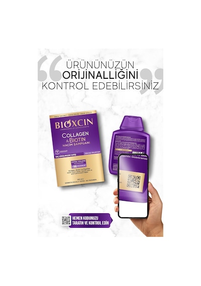 2 Adet Collagen & Biotin Ekstra Hacim Şampuanı 300 Ml - Kolajen Biotin İnce Seyrek Saçlar