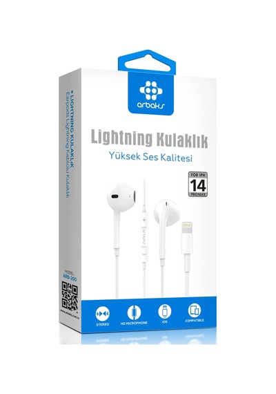 iPhone Uyumlu 14 Lightning Kulaklık Arbaks Arb-200 Typc-e