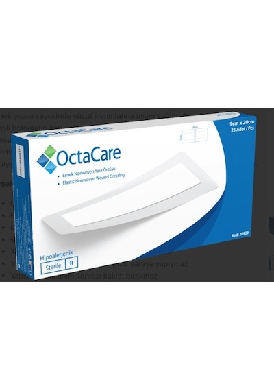 Medikaltec Octacare Non-woven Yara Örtüsü 9 Cm X 25 Cm 25 Adet