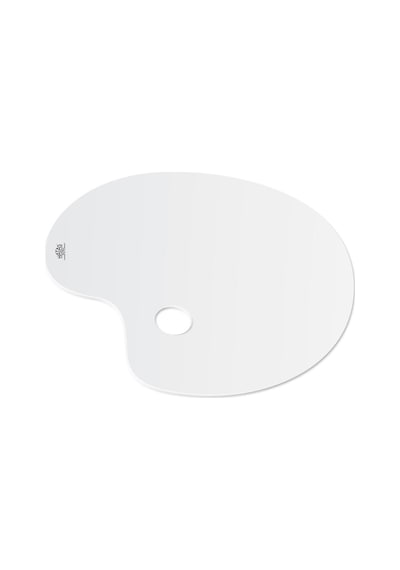 Hatas Plastik Beyaz Oval Palet 16X25 CM