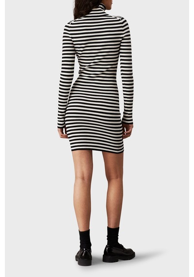 Calvin Klein Kadın Elbise J20j224150 Ybı Beyaz-siyah Beyaz - Siyah