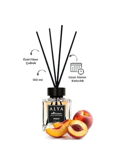 Alya Nature's Scents Peach Bambu Çubuklu Oda Kokusu- Şeftali Kokusu Abundance Prosperity