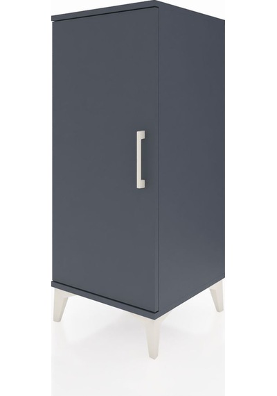 Hyperion Komodin Tek Raflı Tek Kapaklı 44x44x106 Antrasit-ant... Antrasit