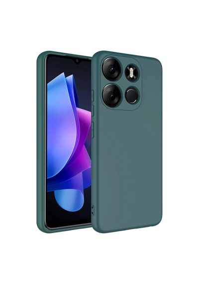 Tecno Spark Go 2023 Kılıf Zore Mara Lansman Kapak Koyu Yeşil