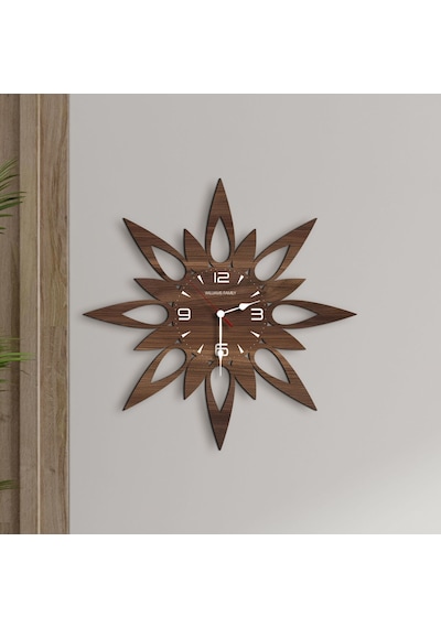 Bk Gift Kişiye Özel İsimli Dekoratif 45cm Ahşap Duvar Saati-12 , Ev Hediyesi , Arkadaşa Hediye , Sevgiliye Hediye Bitmeyen137060 Bk Gift Çok Renkli