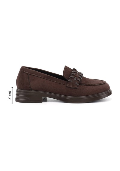 Gönderir Kadın Kahve Süet Loafer Ayakkabı Ddza87735801