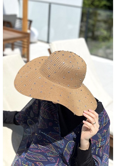 Remsa Taşlı Hasır Şapka Rş-96 Camel Camel