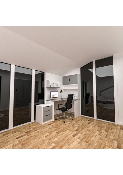 Grey Çalışma Masası Mdf Antrasit Grey Çalışma Masası Mdf Antrasit