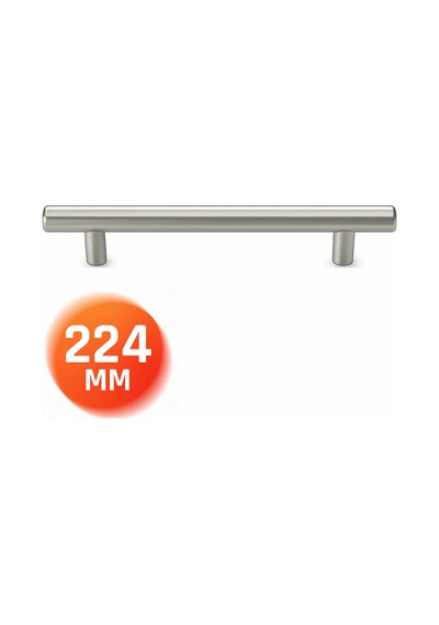 Metal Mobilya Kulbu Mutfak Çekmece Dolap Dolabı Kulpu Kulpları İnox 224 Mm