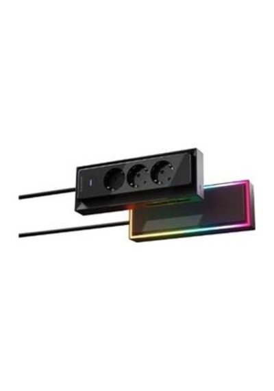 S-link Prz05 3 Soketli 2 Usb 2 Type-c Pd20 2m 306 Joule Tam Bakır Gaming Siyah Akım Korumalı Priz K