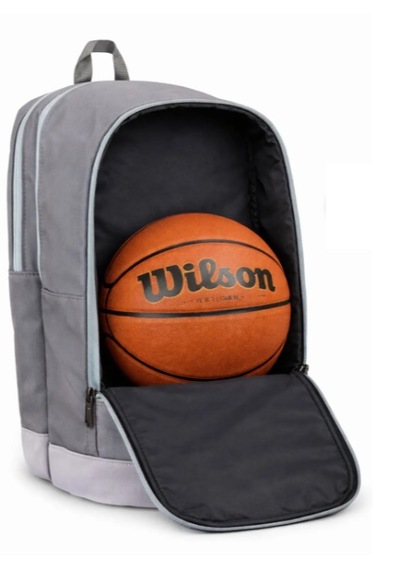 Wilson Unisex Spor Çantası 4 Bölmeli Su Geçirmez Spor Sırt Çantası Koyu Gri