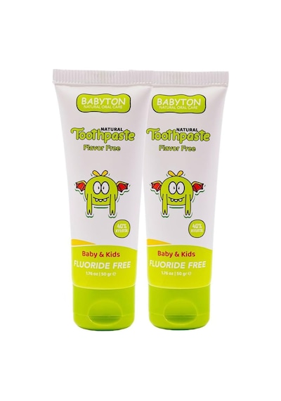Babyton Doğal Aromasız Diş Macunu 2'li Set 50 Gr
