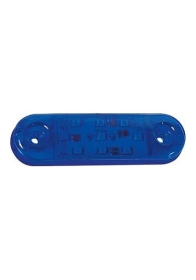 12v-24v Parmak Lamba 9-ledli Mavi Geniş 85 25 Mm