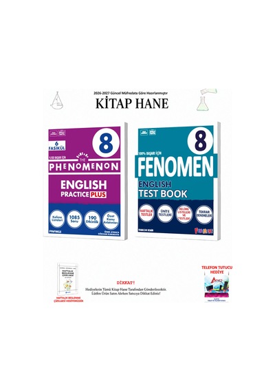 Fenomen 8. Sınıf İngilizce Practice Ve Test Seti