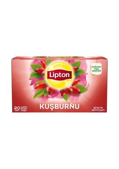 Lipton Kuşburnu Bardak Poşet Çay 20'li - 6 Adet Tarı