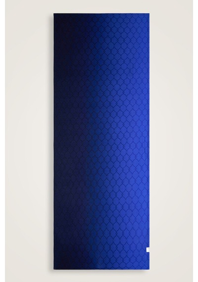 İmannooor Kafes Gri Degrade Supreme Şal 70x175 Lacivert