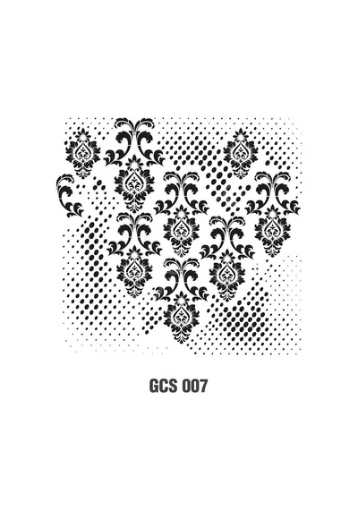 Cadence Grunge Duvar Stencil 45X45 - Gcs-007