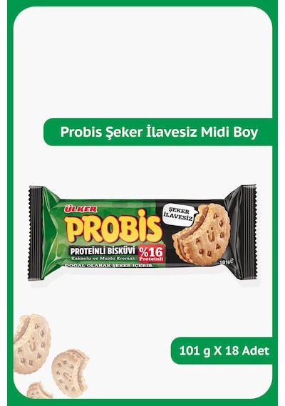 Probis Şeker İlavesiz Midi Boy 101gx18 Adet