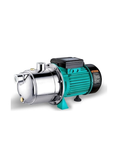 Syjet100 1 Hp İnox Ss 304 Paslanmaz Çelik Gövdeli Ve Fanlı Krom Milli Jet Su Pompası