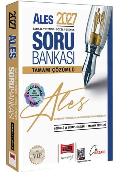 Yargı Yayınları 2027 Ales Vip Sayısal-sözel Yetenek Tamamı Çözümlü Soru Bankası