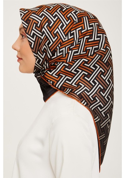 Armine Twill İpek Eşarp 23ka9011 8 01 Çok Renkli