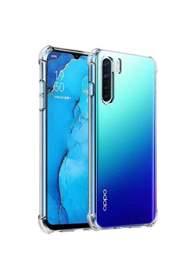 Oppo Reno 3 Shock Absorbing Darbe Emicili Şeffaf Silikon Kılıf
