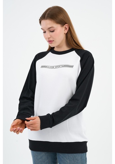 Alexander Gardi Baskılı Regular Fit Sweatshirt Unx-731-00-wn Beyaz - Siyah