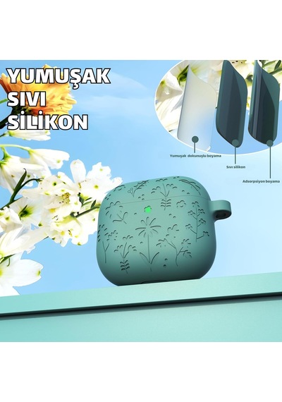 Airpods 4. Nesil Ve Airpods 5. Nesil Uyumlu Çiçek İşlemeli Premium Silikon Kulaklık Kılıfı Ve 3'ü 1 Arada Bluetooth Kulaklık Temizleme Kalemi Seti Orman Yeşili Çok Renkli Airpods 4. Nesil Ve Airpods 5. Nesil Uyumlu Çiçek İşlemeli Premium Silikon Kulaklık Kılıfı Ve 3'ü 1 Arada Bluetooth Kulaklık Temizleme Kalemi Seti Orman Yeşili Çok Renkli